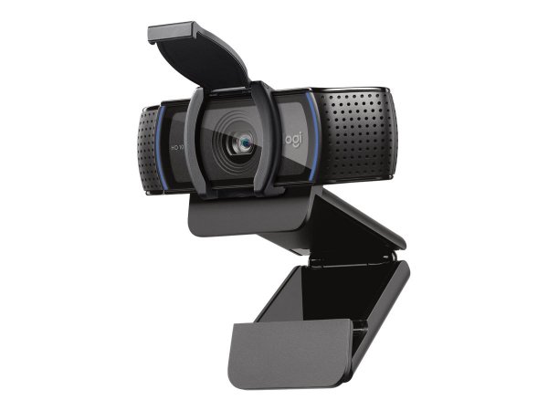 Logitech C920S HD Pro Webcam - Videochiamata Full HD 1080p/30fps - Audio Stereo Chiaro - Correzione