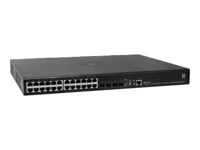 LevelOne GTL-2691 - Switch - managed - 24 x 10/100/1000 + 4 x Shared SFP