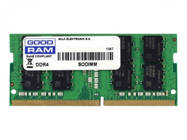 GoodRam GR2400S464L17/16G - 16 GB - 1 x 16 GB - DDR4 - 2400 MHz - 260-pin SO-DIMM - Verde