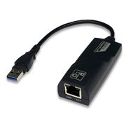 Exsys EX-1320-2 - Cablato - USB - Ethernet - 1000 Mbit/s - Nero