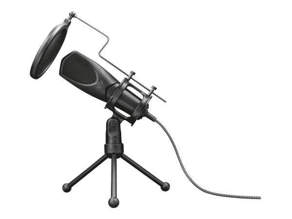 Trust GXT 232 Mantis - Microfono per PC - 50 - 16000 Hz - Omnidirezionale - Cablato - USB - Nero