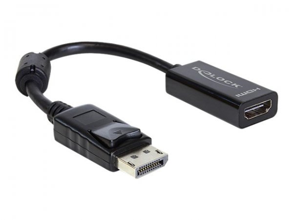 Delock 61849 - 0,125 m - DisplayPort - HDMI tipo A (Standard) - Maschio - Femmina - Nero