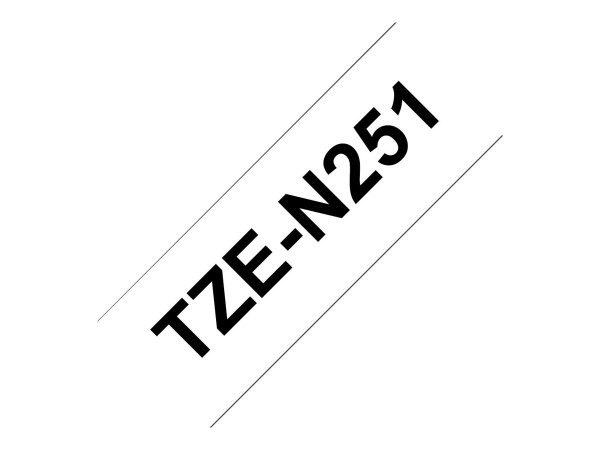 Brother TZe-N251 - Black on white
