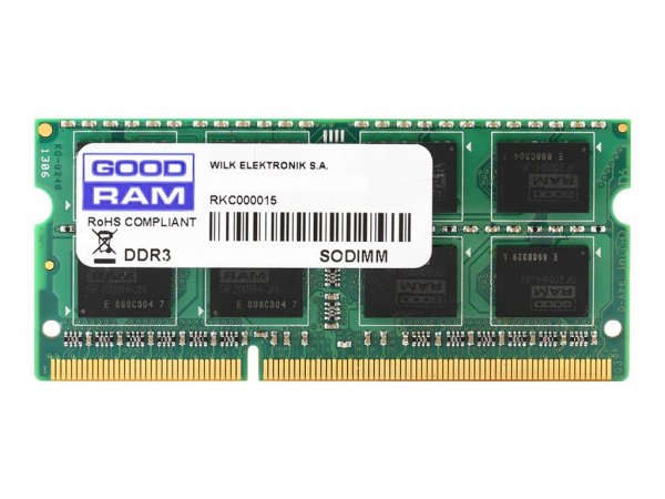 GoodRam GR1600S3V64L11S/4G - 4 GB - 1 x 4 GB - DDR3 - 1600 MHz - 204-pin SO-DIMM - Verde
