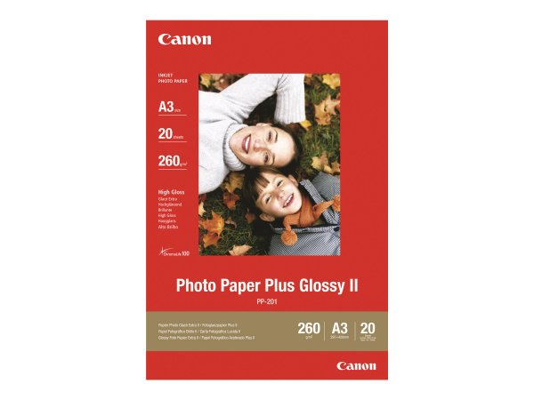 Canon Photo Paper Plus Glossy II PP-201 - Glänzend - A3 (297 x 420 mm)