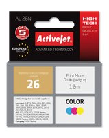 Activejet ink for Lexmark No.26 10N0026 - Compatible - Pigment-based ink - Cyan,Magenta,Yellow - Lex