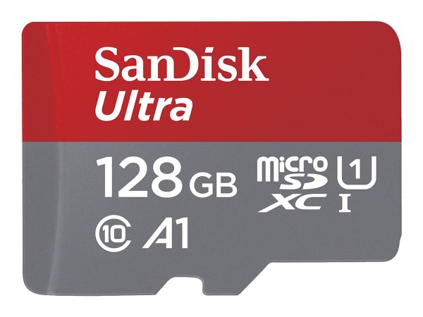 SanDisk Ultra - 128 GB - MicroSDXC - Classe 10 - UHS-I - Class 1 (U1) - A prova di magnete - Resiste