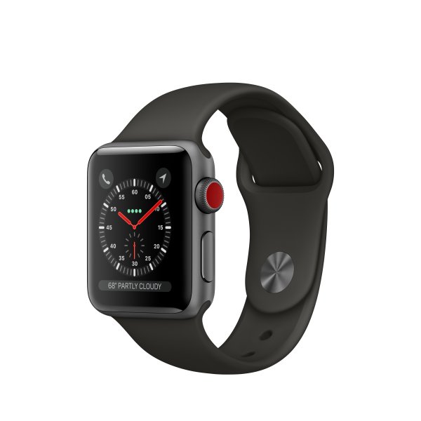 Apple Watch Series 3 Smartwatch Silber OLED Handy GPS