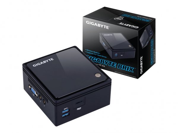 Gigabyte GB-BACE-3160 - PC con dimensioni 0,69 l - Mini PC barebone - DDR3L-SDRAM - M.2 - Serial ATA