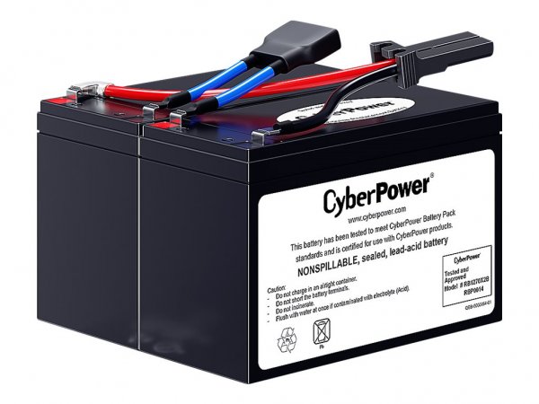CyberPower Systems CyberPower RBP0014 - Acido piombo (VRLA) - 24 V - 2 pezzo(i) - Nero - CyberPower