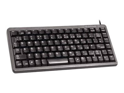 Cherry Slim Line Compact-Keyboard G84-4100 - Tastiera - Laser - 86 tasti QWERTZ - Nero