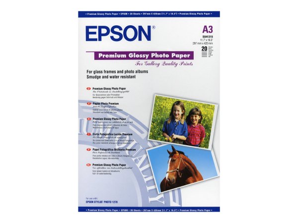 Epson Carta fotografica lucida Premium - Lucida - 255 g/m² - A3 - Bianco - 20 fogli - Epson Stylus O