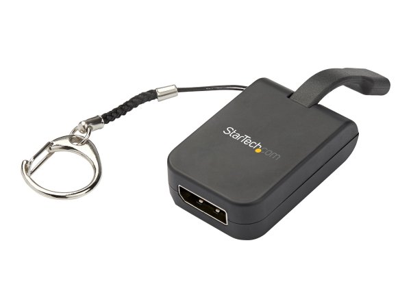 StarTech.com Compact USB C to DisplayPort 1.4 Adapter, 8K 60Hz/4K USB-C to DP Video Converter w/ Key