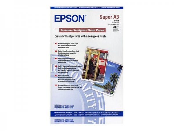 Epson Carta Fotografica Semilucida Premium - Semi lucida - 251 g/m² - Bianco - 20 fogli - Stylus Pho
