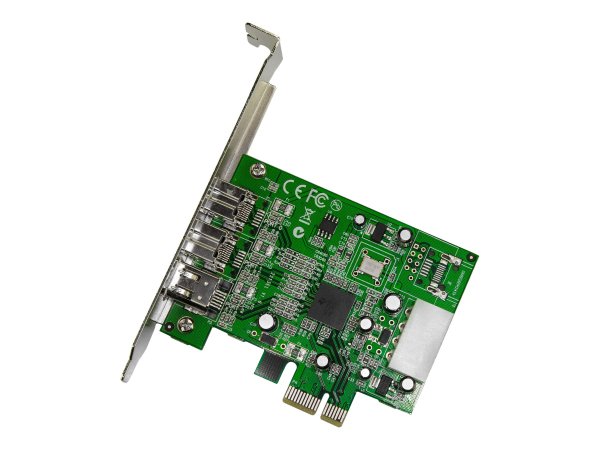 StarTech.com Scheda adattatore PCI Express FireWire 2b 1a 1394 a 3 porte - PCIe - Firewire 800 / 400