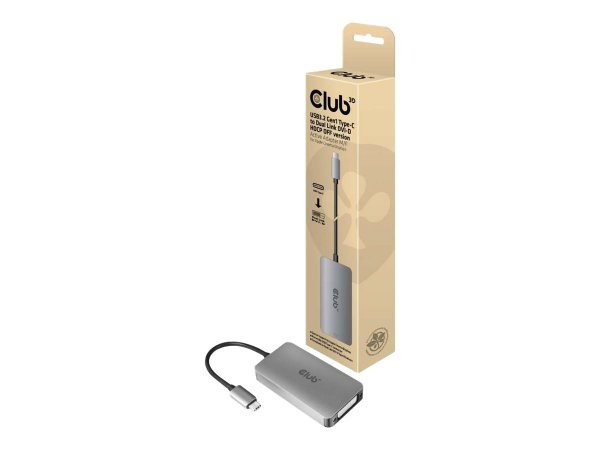 Club 3D CAC-1510-A - 0,25 m - USB tipo-C - DVI - Maschio - Femmina - 3840 x 2160