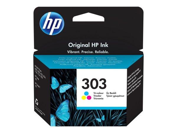 HP Cartuccia di inchiostro in tricromia originale 303 - Resa standard - Inchiostro colorato - 4 ml -