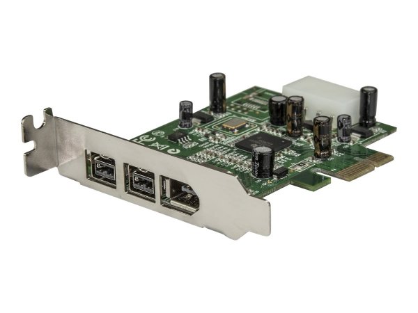 StarTech.com Scheda adattatore PCI Express FireWire 2b 1a 1394 a basso profilo - 3 porte - PCIe - IE