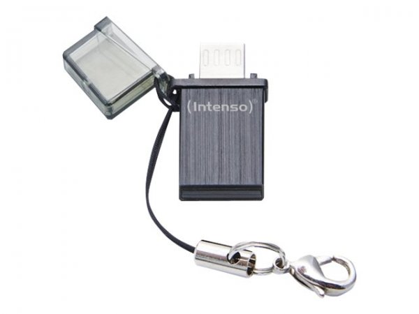 Intenso Mini Mobile Line - 16 GB - USB Type-A / Micro-USB - 2.0 - 20 MB/s - Cuffia - Nero