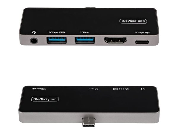 StarTech.com Adattatore Multiporta USB C a HDMI 4K 60Hz - Hub USB 3.0 a 3 porte - HDMI 2.0 Audio - U