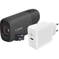 Canon PowerShot ZOOM - fotocamera compatta in stile monocolo - kit essenziale - bianco - 12,1 MP - 4