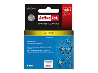Activejet AE-1294 Supreme - 15 ml - Gelb - kompatibel - Tintenpatrone (Alternative zu: Epson T1294)