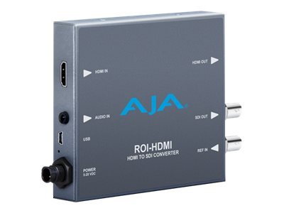 AJA ROI-HDMI - 1920 x 1200 Pixel - 480p,525i,625i,720p,1080i,1080p - NTSC,PAL - 24 bit - Nero - 1920
