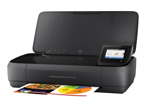 HP OfficeJet 250 Mobile All-in-One Stampa inkjet Dispositivo multifunzione - Colorato - 7 ppm - USB