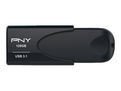 PNY Attache 4 - 128 GB - USB tipo A - 3.2 Gen 1 (3.1 Gen 1) - 80 MB/s - Senza coperchio - Nero