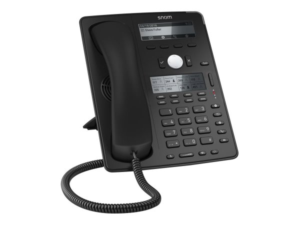 Snom D745 - IP Phone - Nero - Cornetta cablata - Scrivania/Parete - In-band - Out-of band - Info SIP
