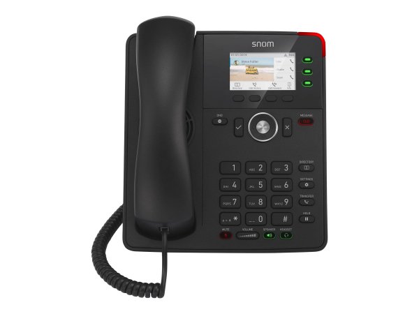 Snom Tischtelefon D717 - IP Phone - Nero - Cornetta cablata - In-band - Out-of band - Info SIP - 3 l