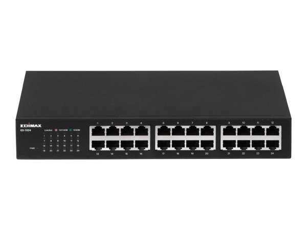 Edimax GS-1024 - Gigabit Ethernet (10/100/1000) - Montaggio rack - Montabile a parete