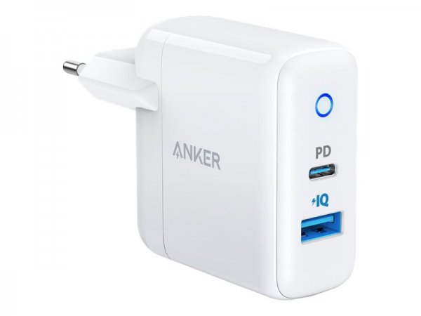 Anker Innovations PowerPort PD+ 2 1xC 20W 1xA 15W White EU Plug