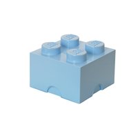 Room Copenhagen LEGO Storagge Brick 4 - Aufbewahrungsbox - Grün - Einfarbig - Quadratisch - Polyprop