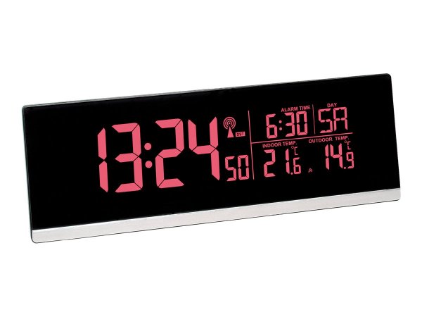 TFA 60.2548.01 - Digital alarm clock - Rectangle - Black - -20 - 60 °C - °C - Battery
