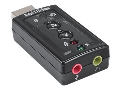 InLine USB Soundcard - 7.1 Surround Sound virtuale - scheda audio esterna
