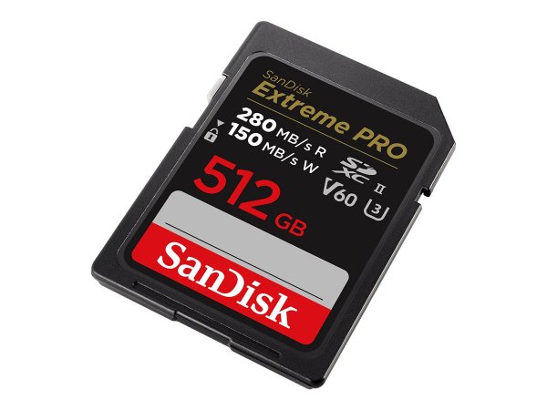 SanDisk SDSDXEP-512G-GN4IN - 512 GB - SDXC - Classe 10 - UHS-II - 280 MB/s - 150 MB/s