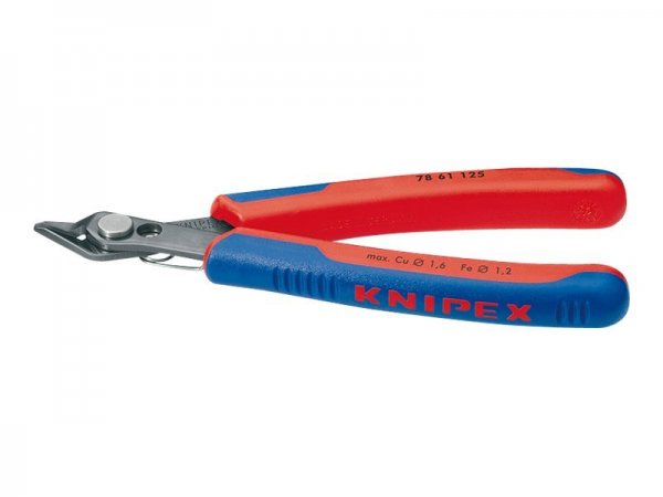 KNIPEX 78 61 125 - Pinze diagonali - 9 mm - 1,6 mm - Acciaio - Plastica - Blu - Rosso