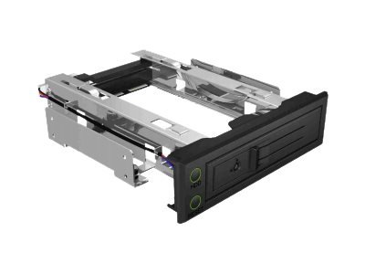 ICY BOX IB-166SSK-B - Box esterno HDD - 3.5" - SAS - Serial ATA III - Hot-swap - Nero