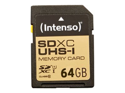 Intenso 3421490 - 64 GB - SDXC - Classe 10 - UHS-I - 45 MB/s - Class 1 (U1)