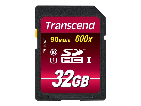 Transcend 32GB SDHC CL 10 UHS-1 - 32 GB - SDHC - Classe 10 - MLC - 90 MB/s - Class 1 (U1)