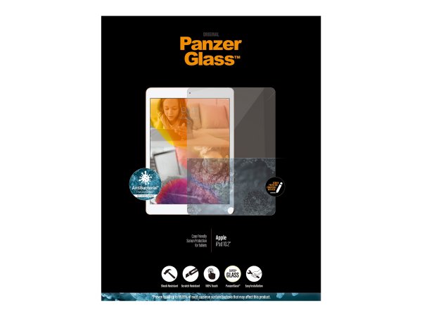 PanzerGlass Case Friendly - Bildschirmschutz für Tablet - Glas - 10.2" - kristallklar - für Apple 10
