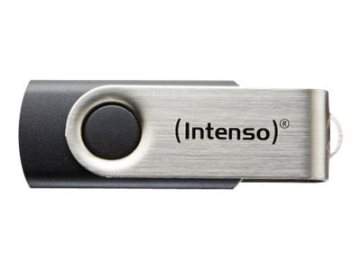 Intenso Basic Line - 32 GB - USB tipo A - 2.0 - 28 MB/s - Girevole - Nero - Argento