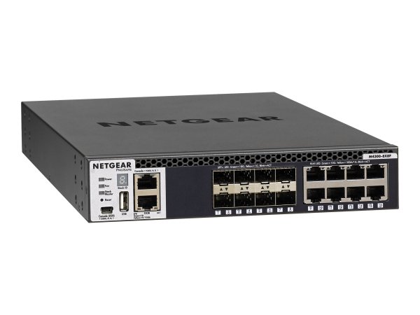 Netgear M4300-8X8F - Gestito - L3 - 10G Ethernet (100/1000/10000) - Montaggio rack - 1U