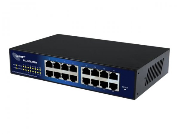 ALLNET 112534 - Gestito - L2 - Gigabit Ethernet (10/100/1000) - Montaggio rack - 19U - Montabile a p