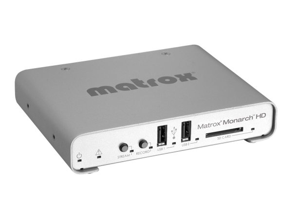 Matrox Monarch HD Video Streaming and Recording Appliance / MHD/I - 1920 x 1080 Pixel - Metallo - FC