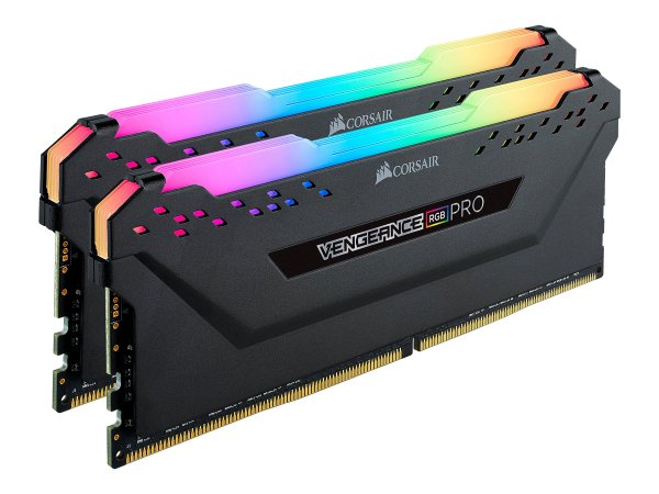 Corsair Vengeance RGB PRO kit RAM 16 GB (2x 8 GB) DDR4 3600 C20 ottimizzate per AMD Ryzen, Nero