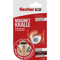 fischer MAGNET KRALLE - Passive Halterung - Tisch/Bank - Kühlschrank - Indoor - Grau
