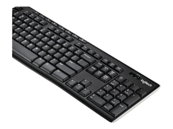 Logitech Wireless Keyboard K270 - Full-size (100%) - Wireless - RF Wireless - QWERTZ - Nero