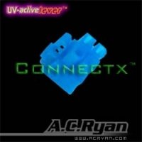 A.C.Ryan Connectx™ ATX4pin (P4-12V) Female - UVBlue 100x - Blau